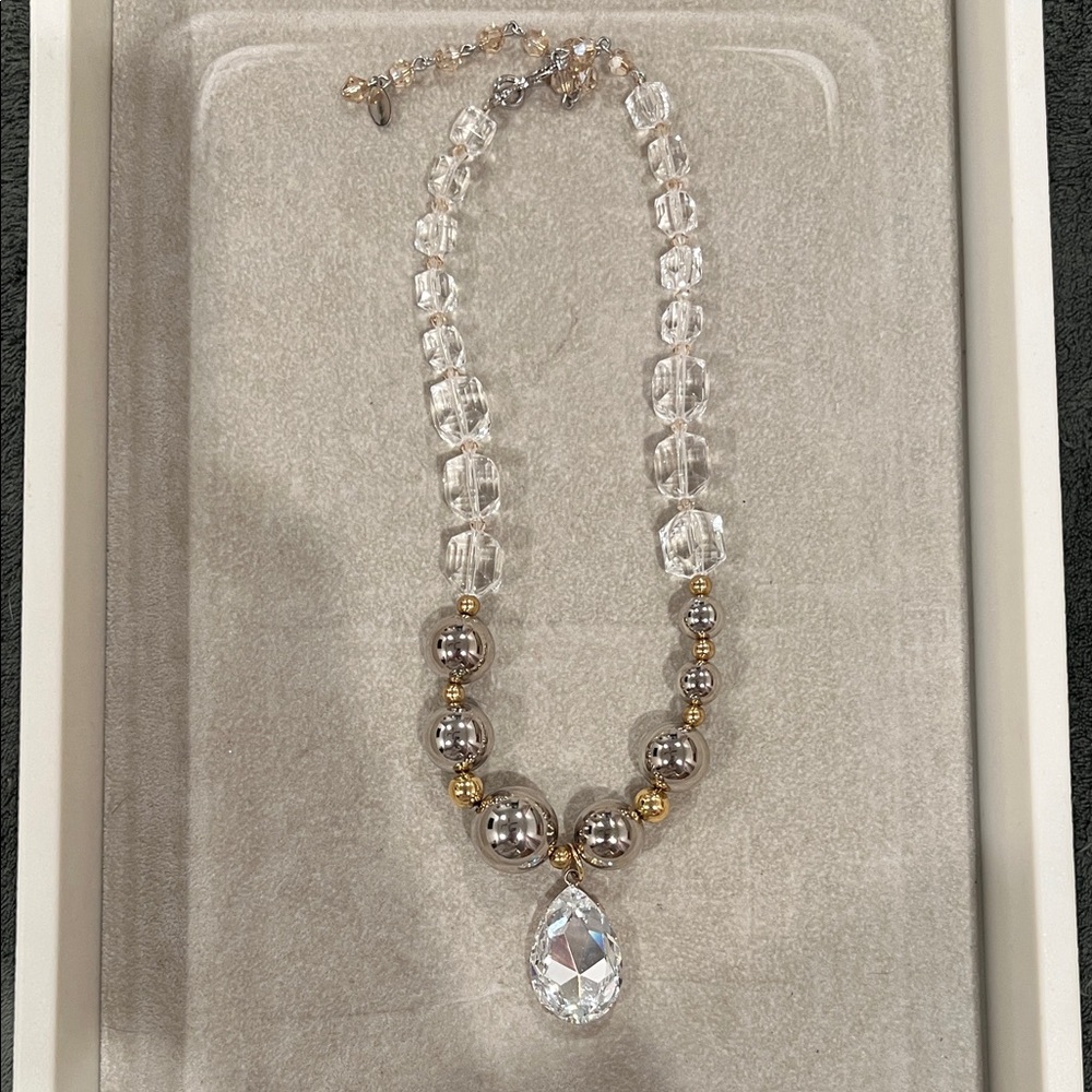 Tarina Tarantino Tokyo Hardcore Crystal and Gold Necklace